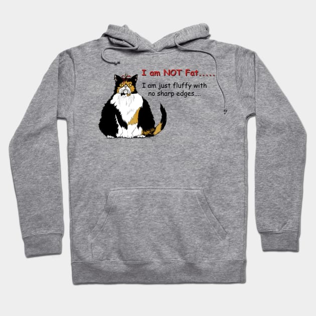 I am not fat cat Hoodie by tigressdragon